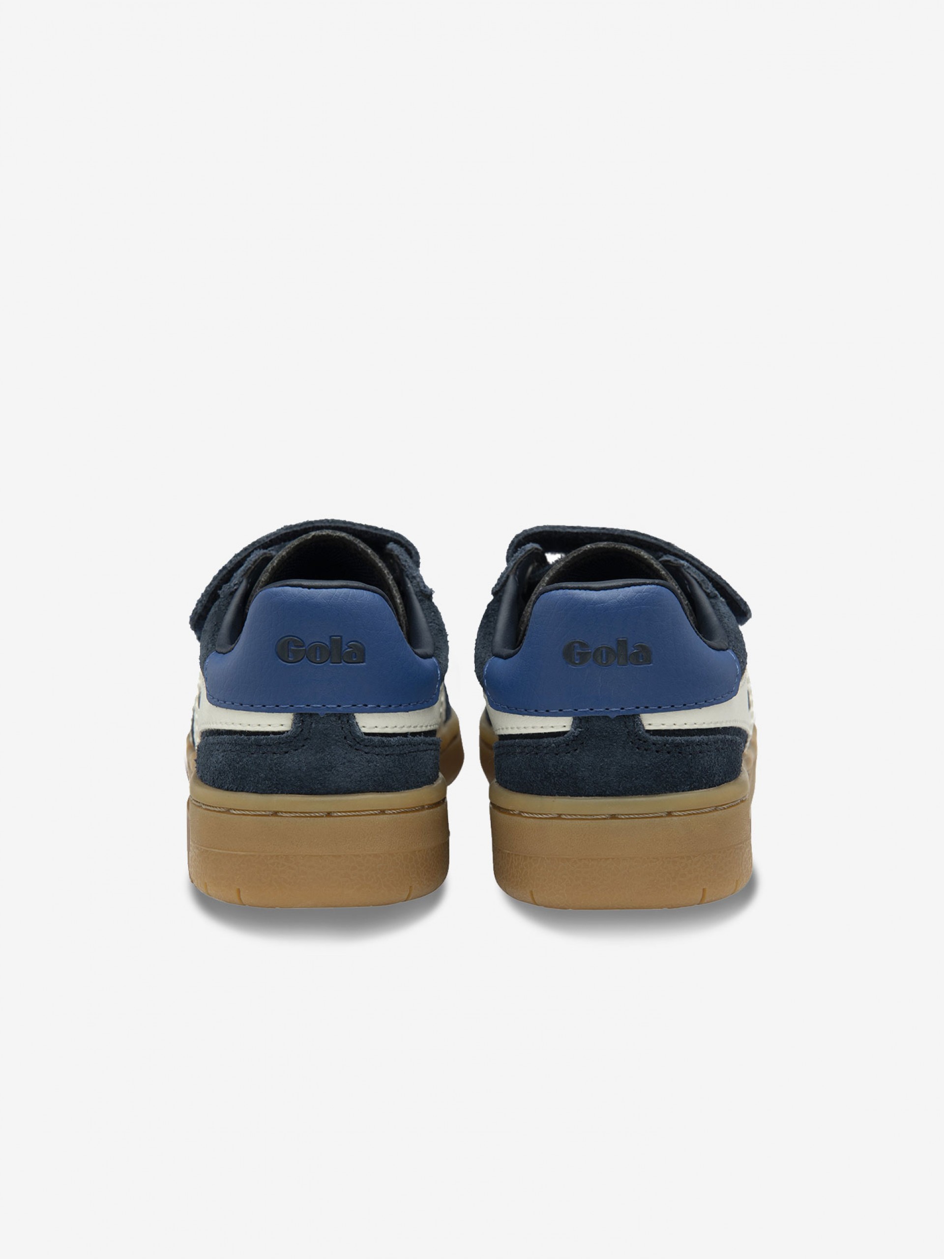 Zapatillas Gola Viper Strap Azules y Blancas Con Velcro Para Niño