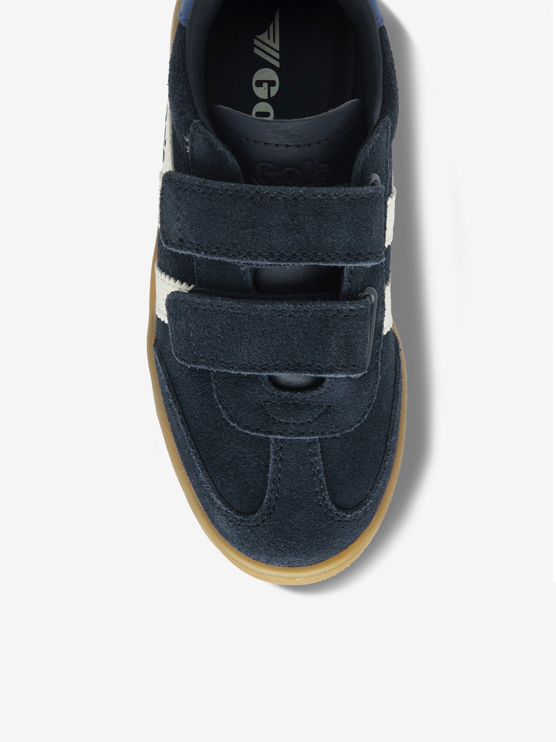 Zapatillas Gola Viper Strap Azules y Blancas Con Velcro Para Niño