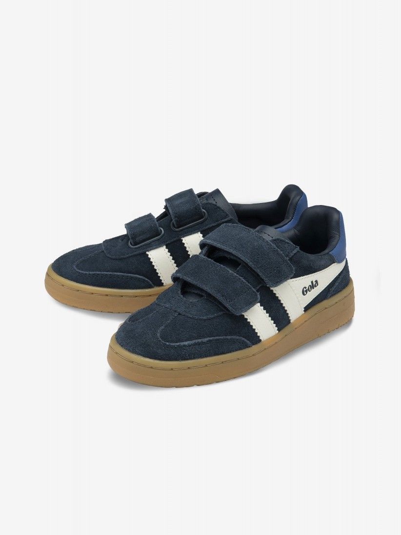 Gola Viper Strap Blue and White Velcro Sneakers For Children