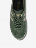 Zapatillas Gola Bullet Pearl Verdes y Doradas de Gamuza Para Mujer