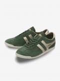 Zapatillas Gola Bullet Pearl Verdes y Doradas de Gamuza Para Mujer