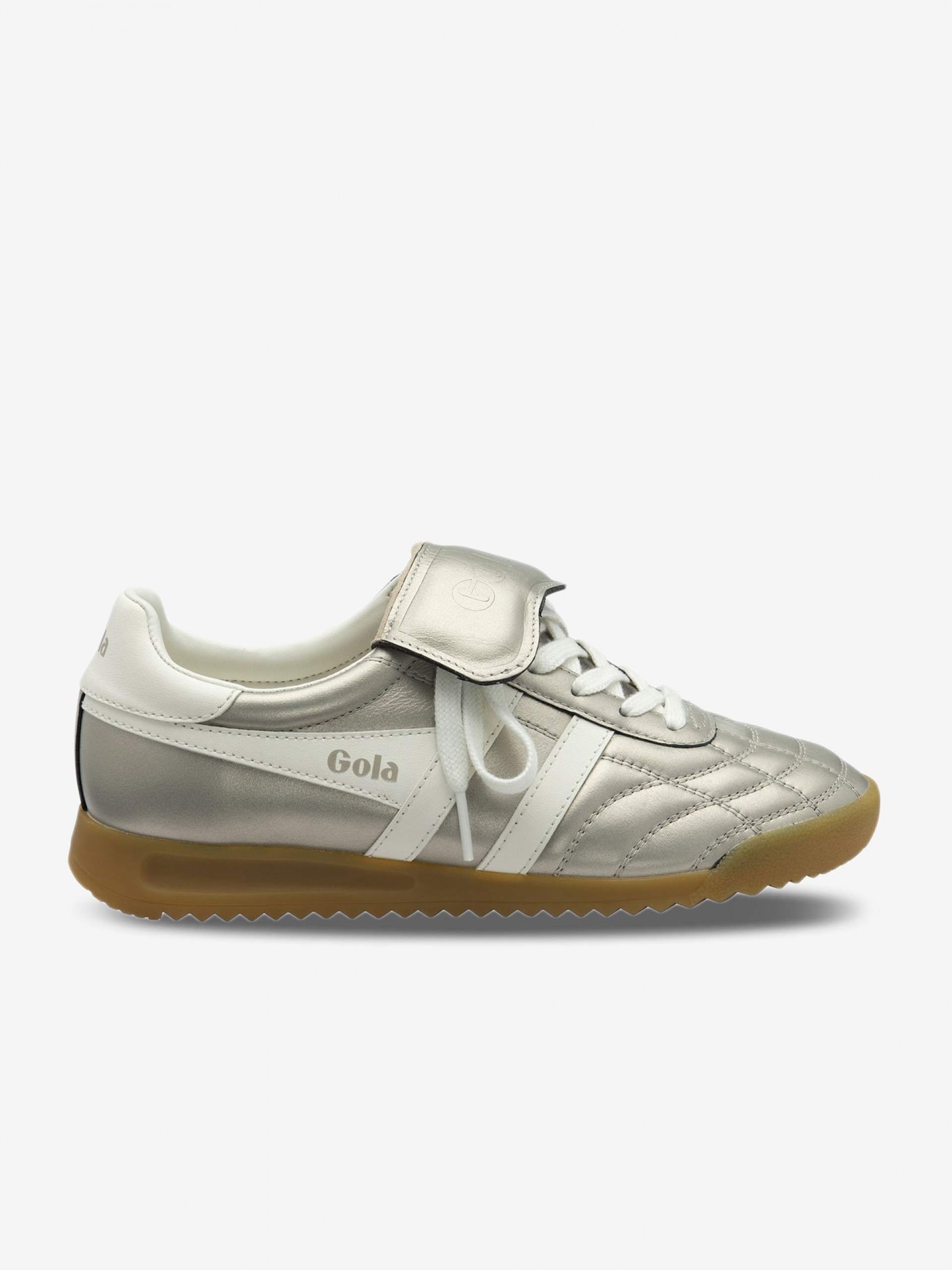 Gola Stadium 86 Silver and White Sneakers For Women