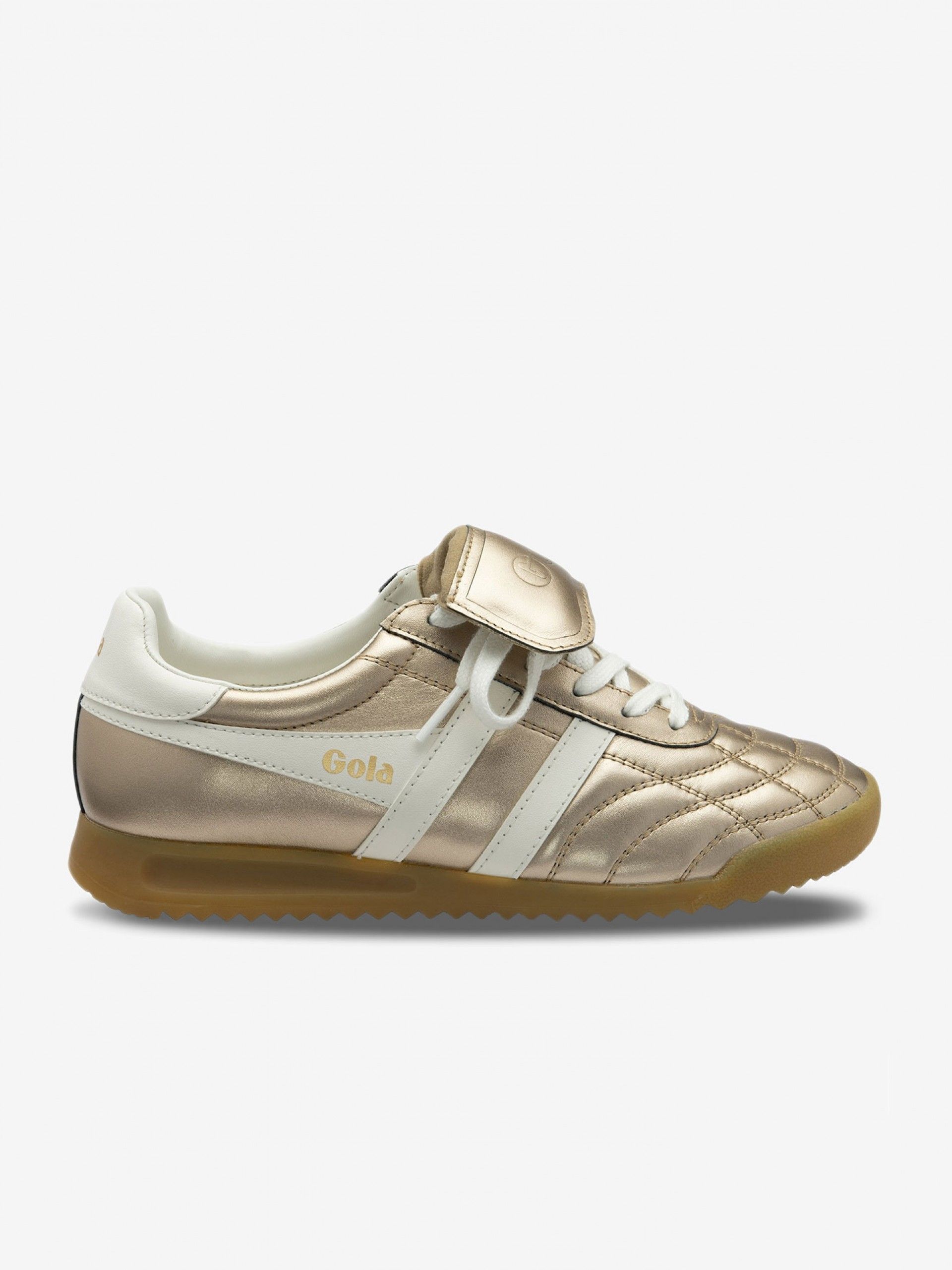 Gola Stadium 86 Golden and White Sneakers For Women