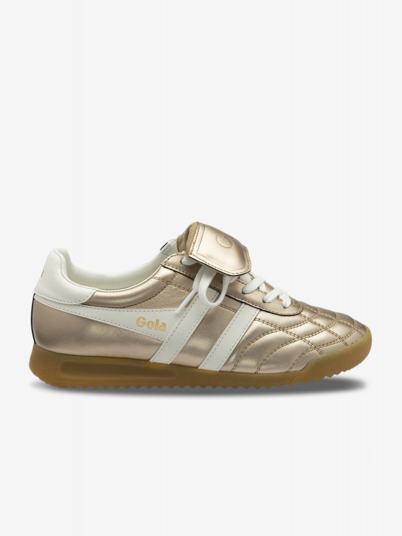 Zapatillas Gola Stadium 86 Doradas y Blancas Para Mujer