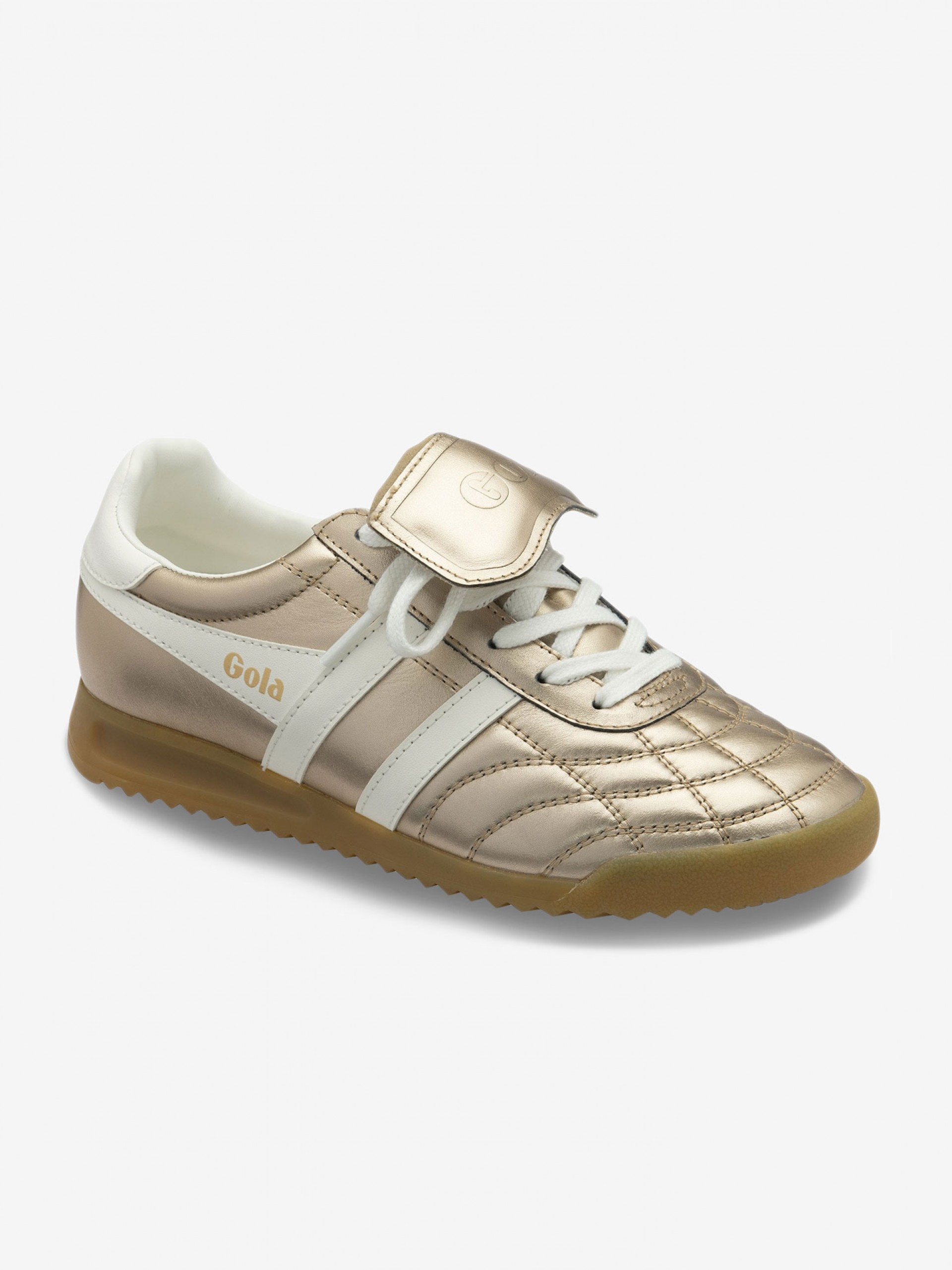 Gola Stadium 86 Golden and White Sneakers For Women