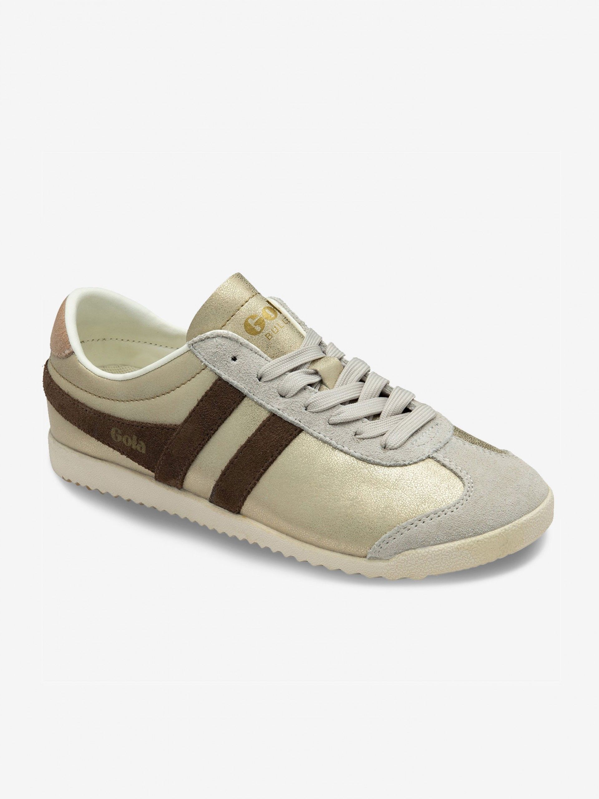 Zapatillas Gola Bullet Blaze Doradas y Marrones Para Mujer