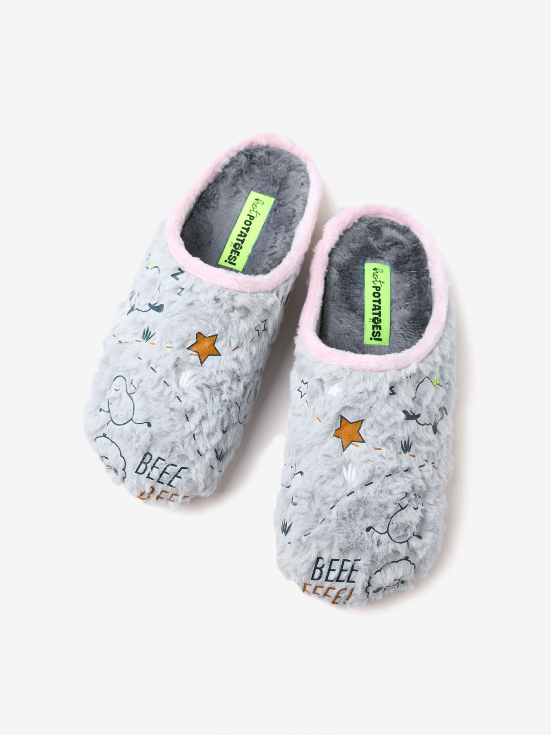 Chinelos Hot Potatoes Molitor Cinzentos e Rosa Para Mulher