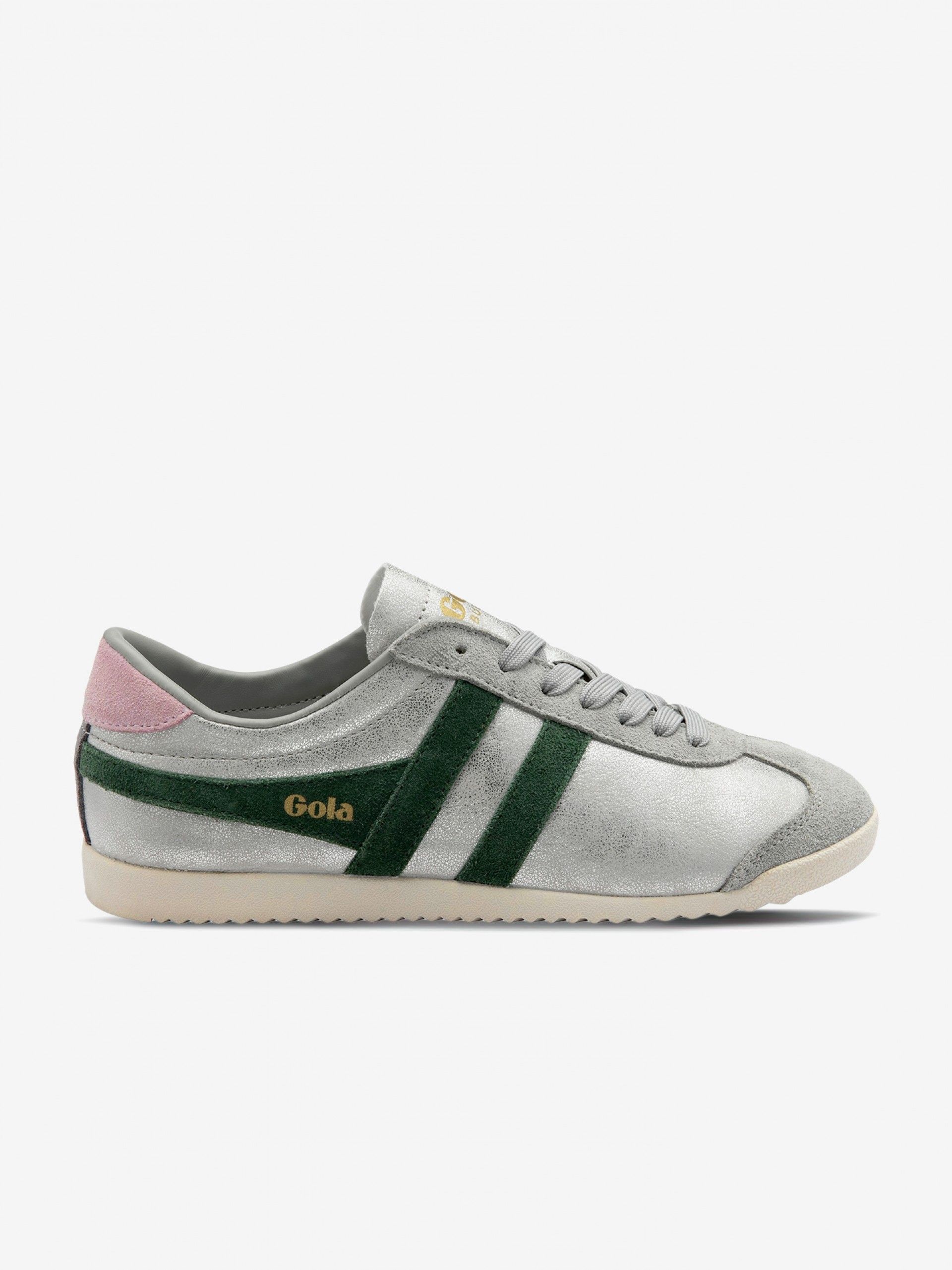 Gola Bullet Blaze Silver and Green Sneakers For Women