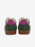Gola Elan Green and White Suede Sneakers For Children