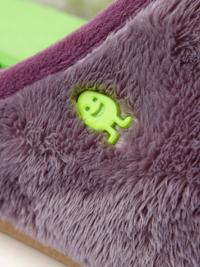 Hot Potatoes Slayton Lilac and Green Slippers For Women