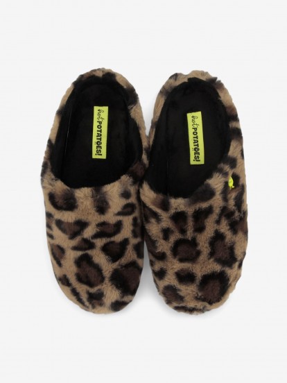 Hot Potatoes Audubon Leopard Pattern Slippers For Women