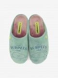 Hot Potatoes Sunburg Green and Pink Slippers For Women