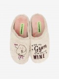 Hot Potatoes Blantyre Beige and Pink Slippers For Women