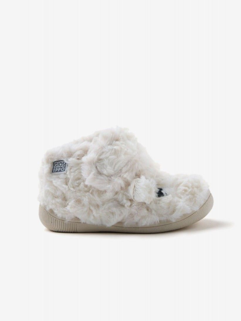 Gioseppo Winger White Slippers For Baby