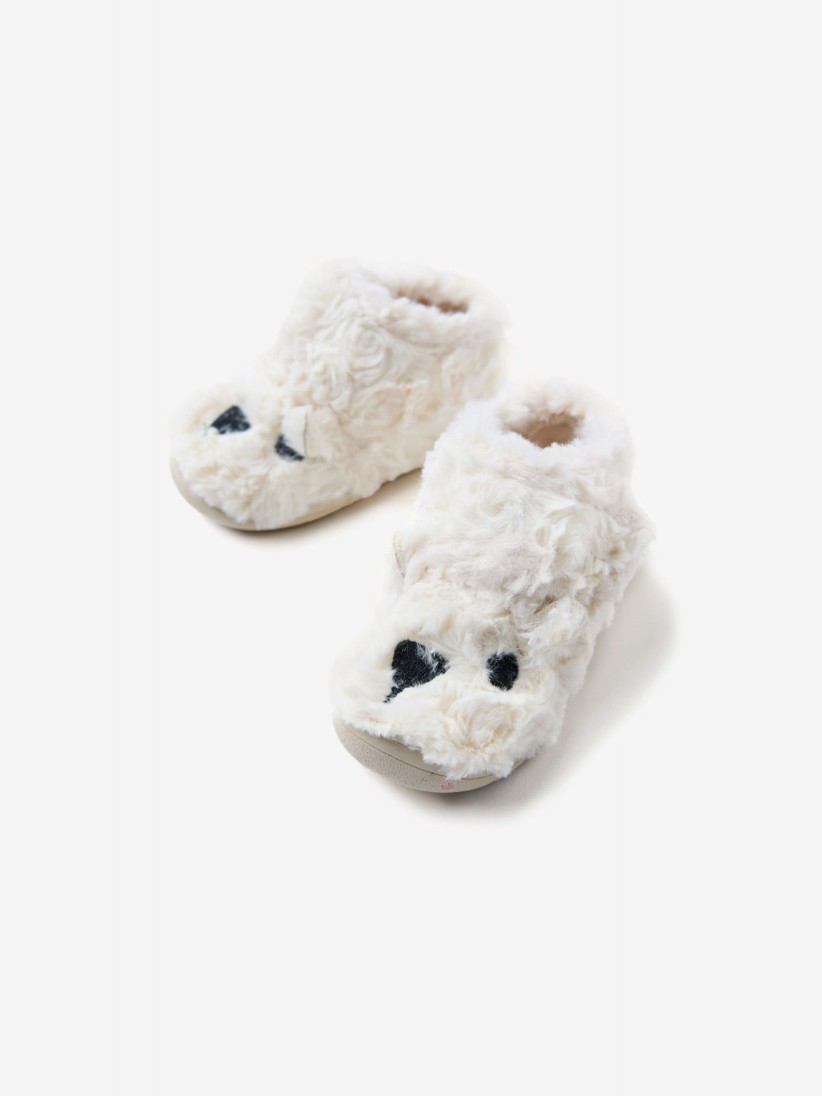 Gioseppo Winger White Slippers For Baby