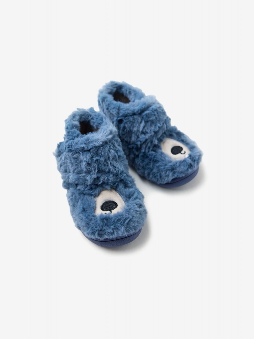 Gioseppo Vadnais Blue Slippers For Baby