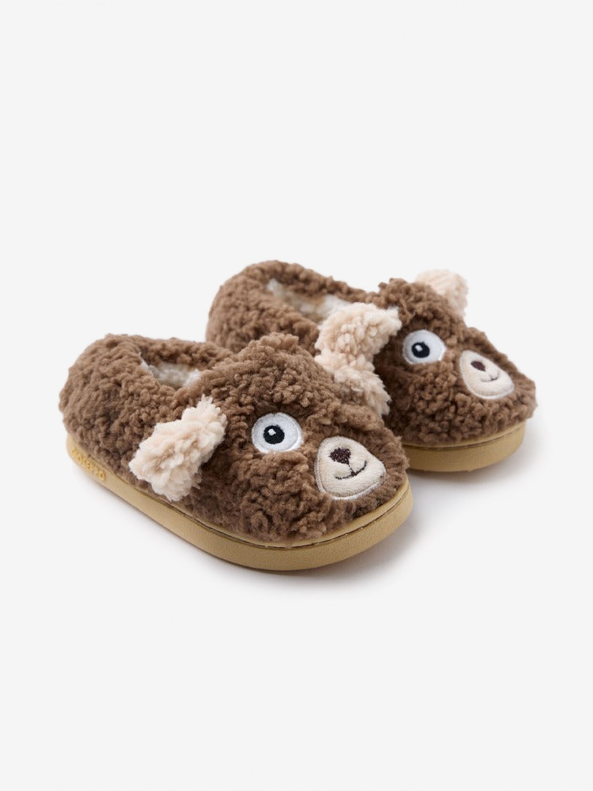 Gioseppo Ealing Brown Slippers For Children