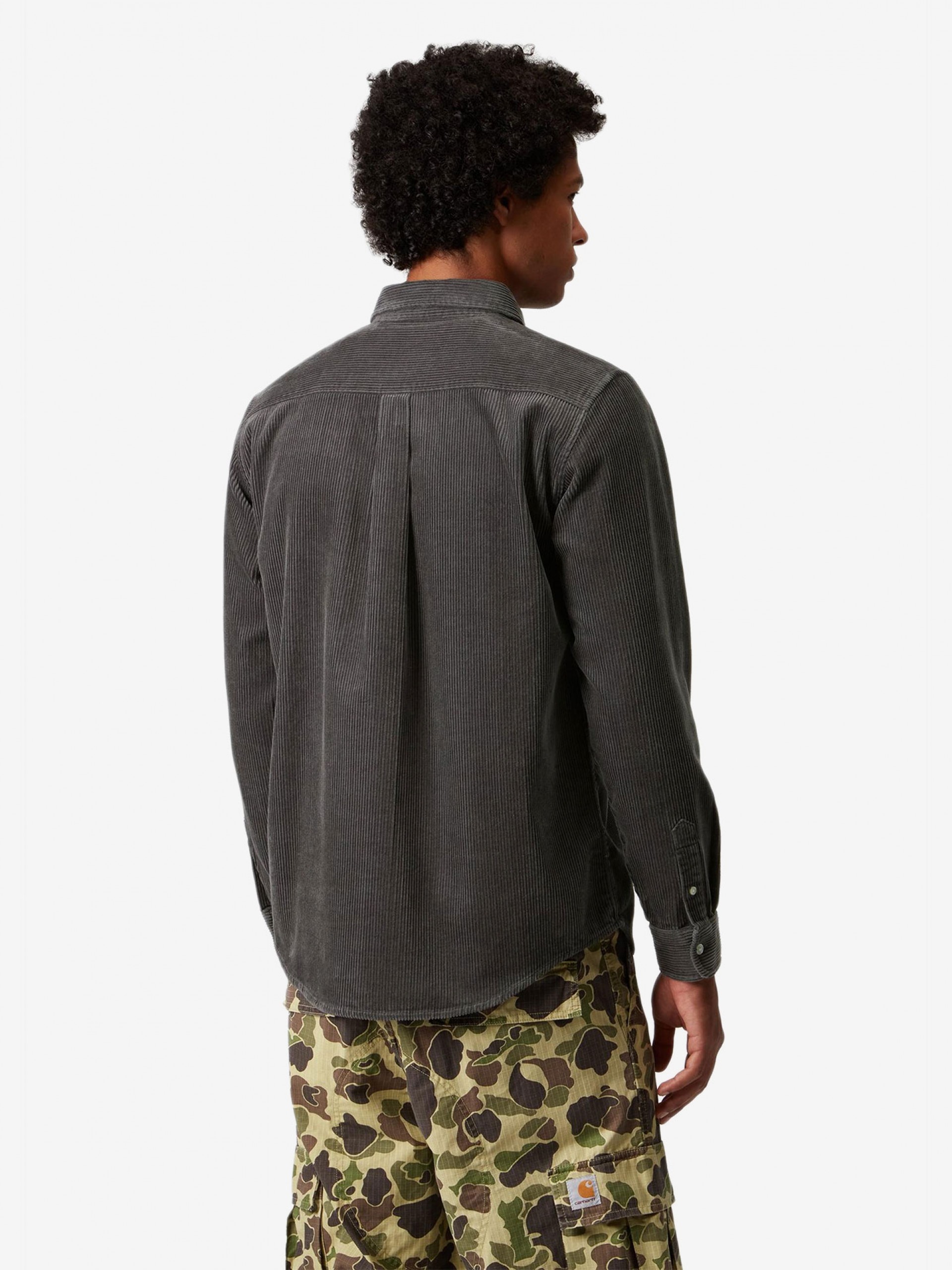 Carhartt WIP Madison Corduroy Grey Shirt