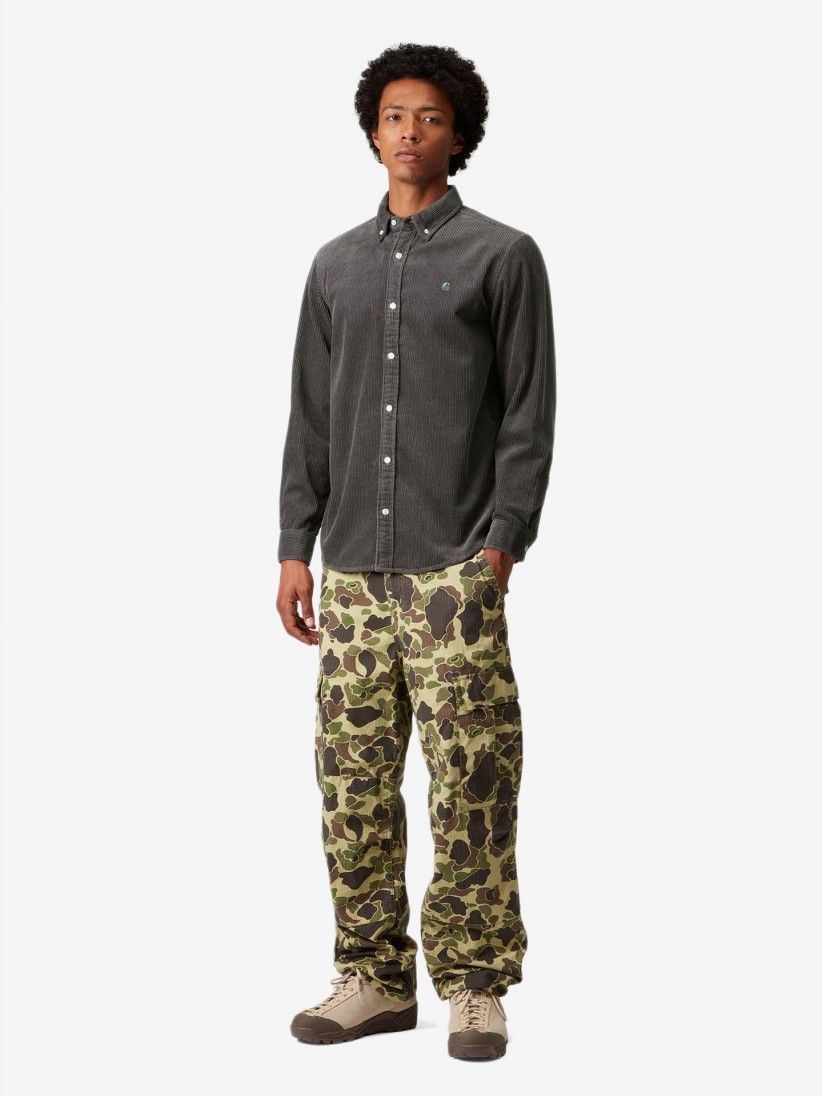 Camisa Carhartt WIP Madison Pana Gris