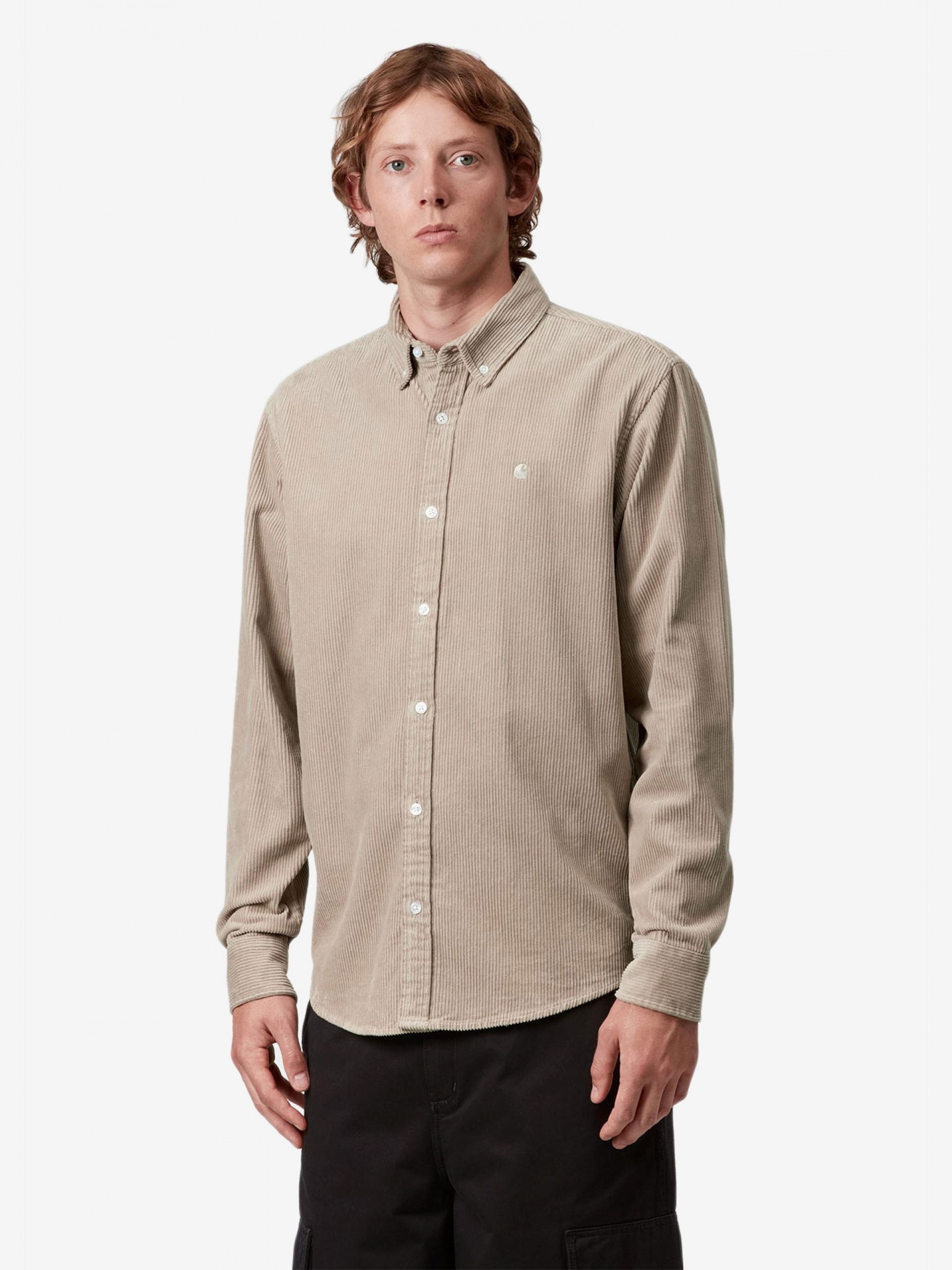 Camisa Carhartt WIP Madison Cord Bombazina Bege