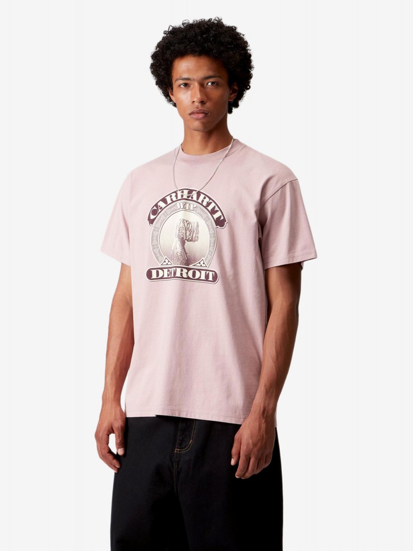 T-shirt Carhartt WIP Cold World Rosa
