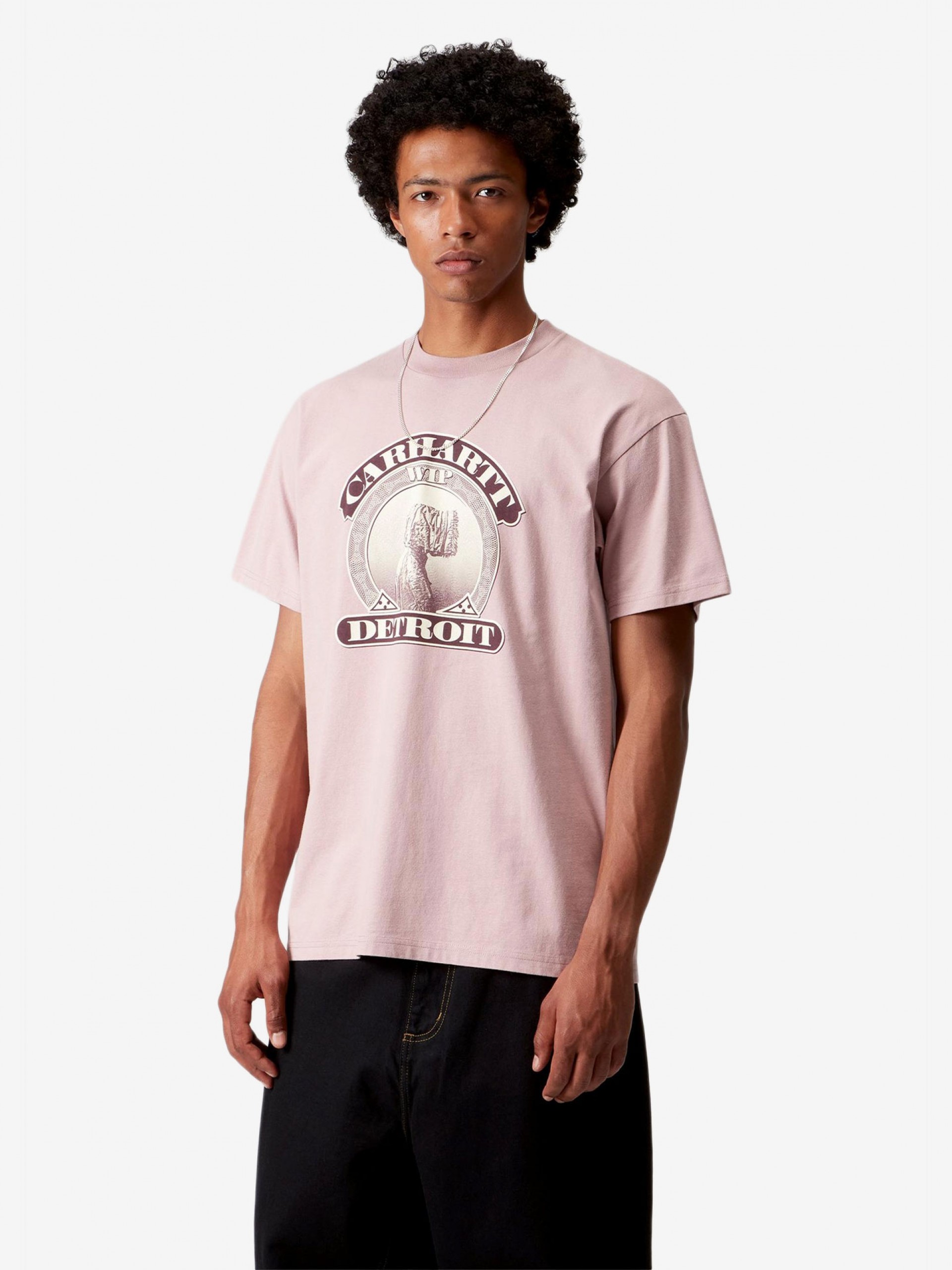 Carhartt WIP Cold World Pink T-shirt