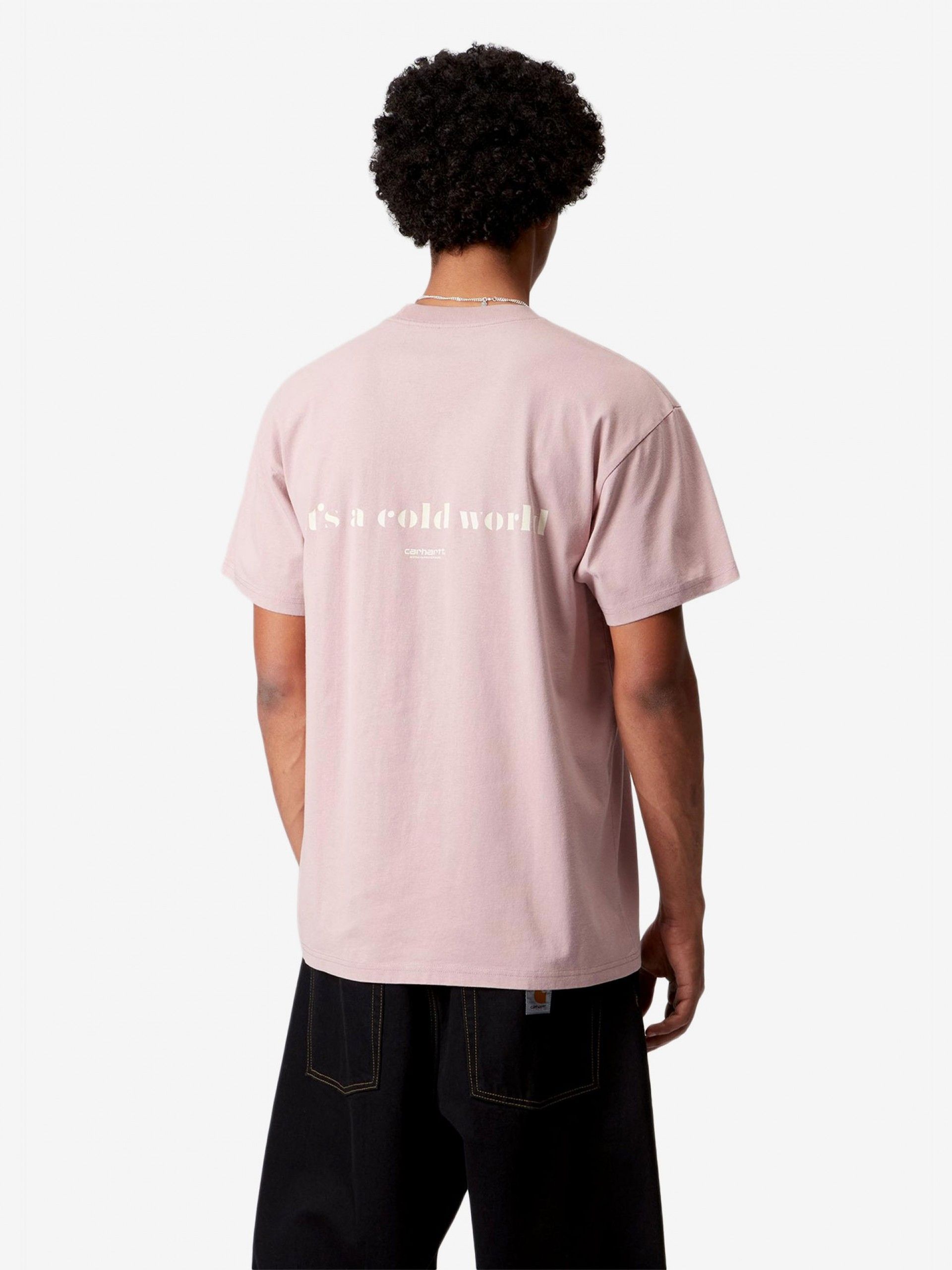 Camiseta Carhartt WIP Cold World Rosa