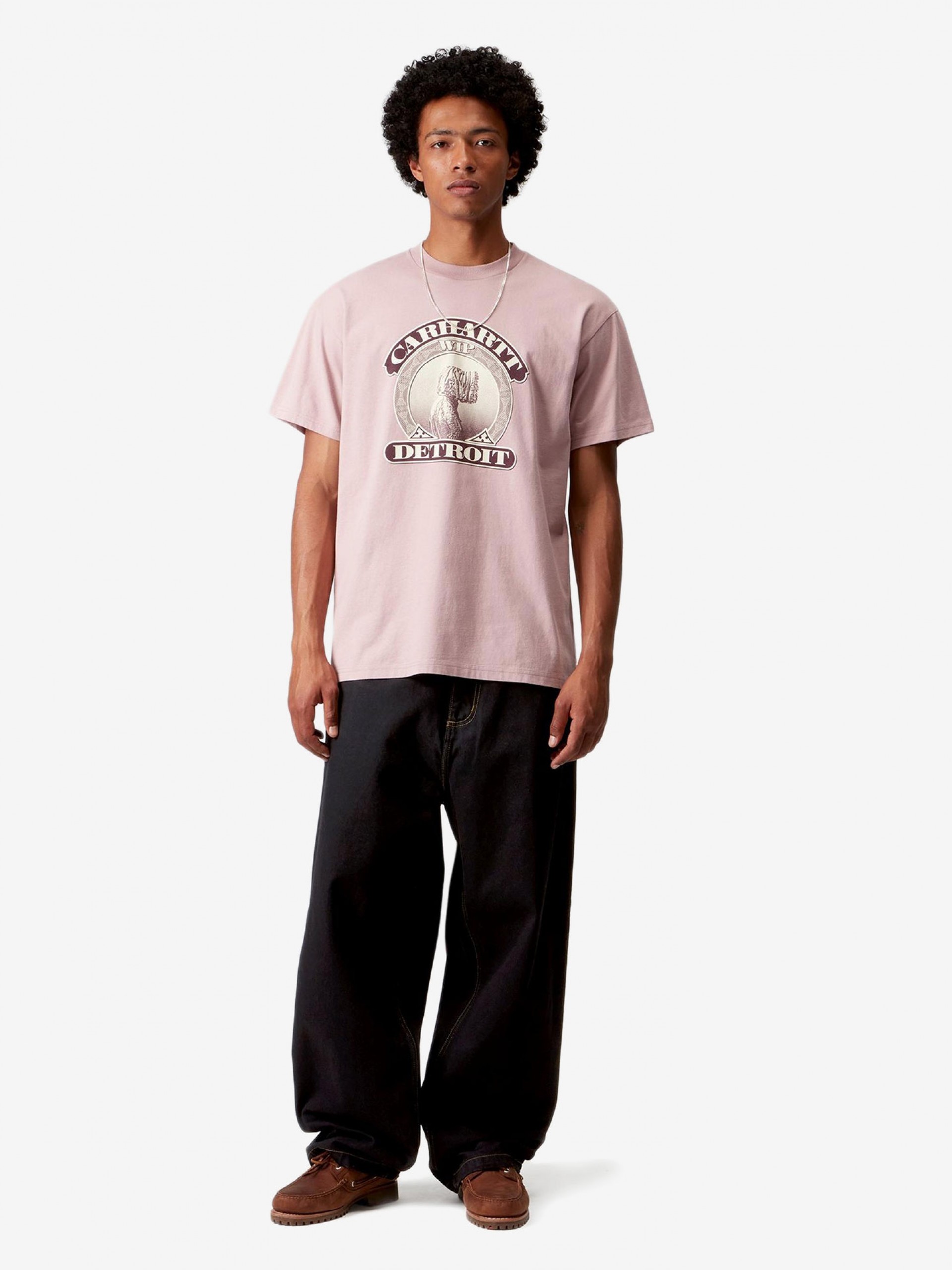 T-shirt Carhartt WIP Cold World Rosa