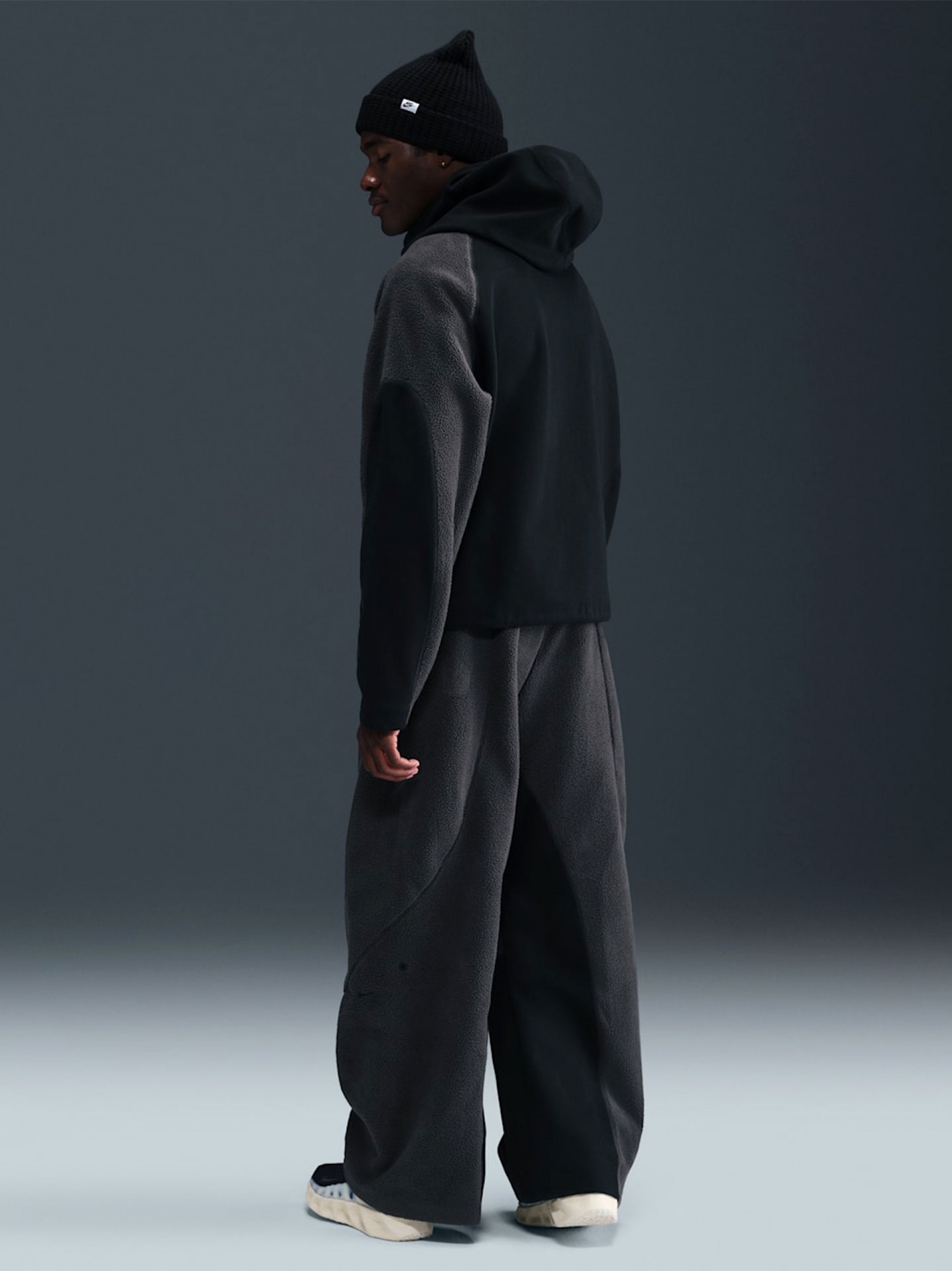 Camisola com Capuz Nike Tech Boreas Preta e Cinzenta Para Homem