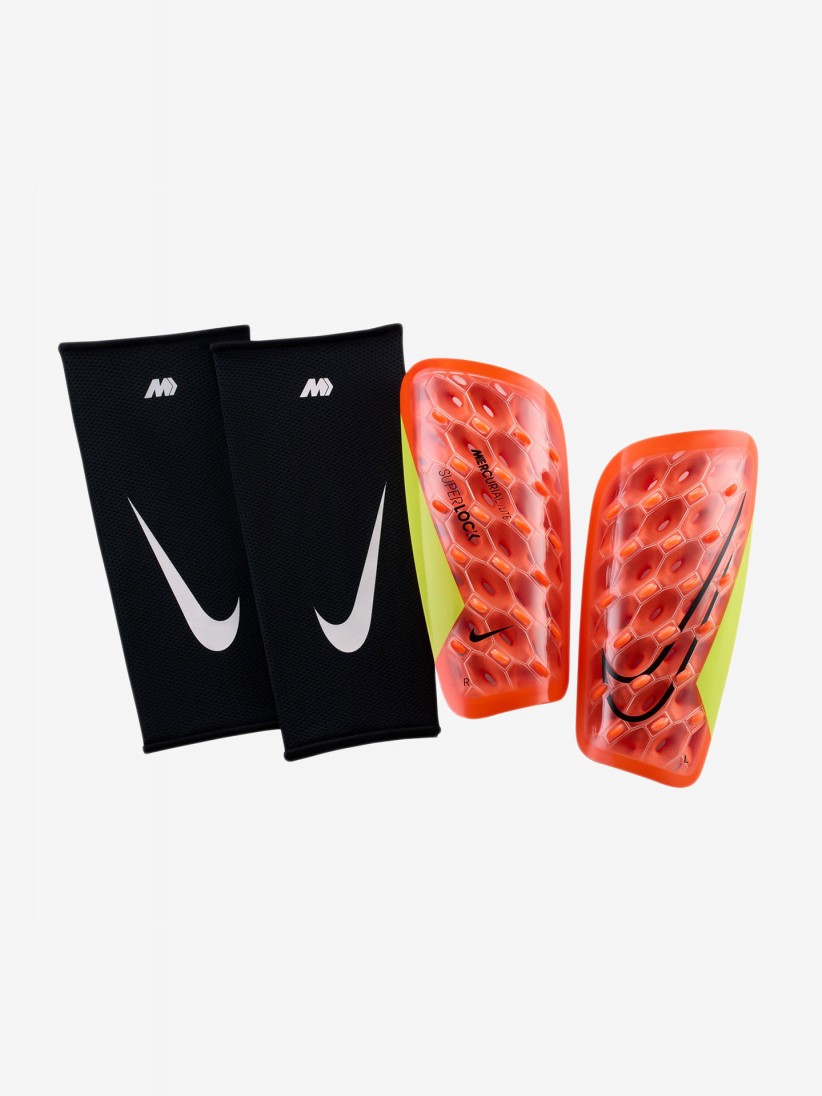Nike Mercurial Lite Superlock Orange Shin Guards