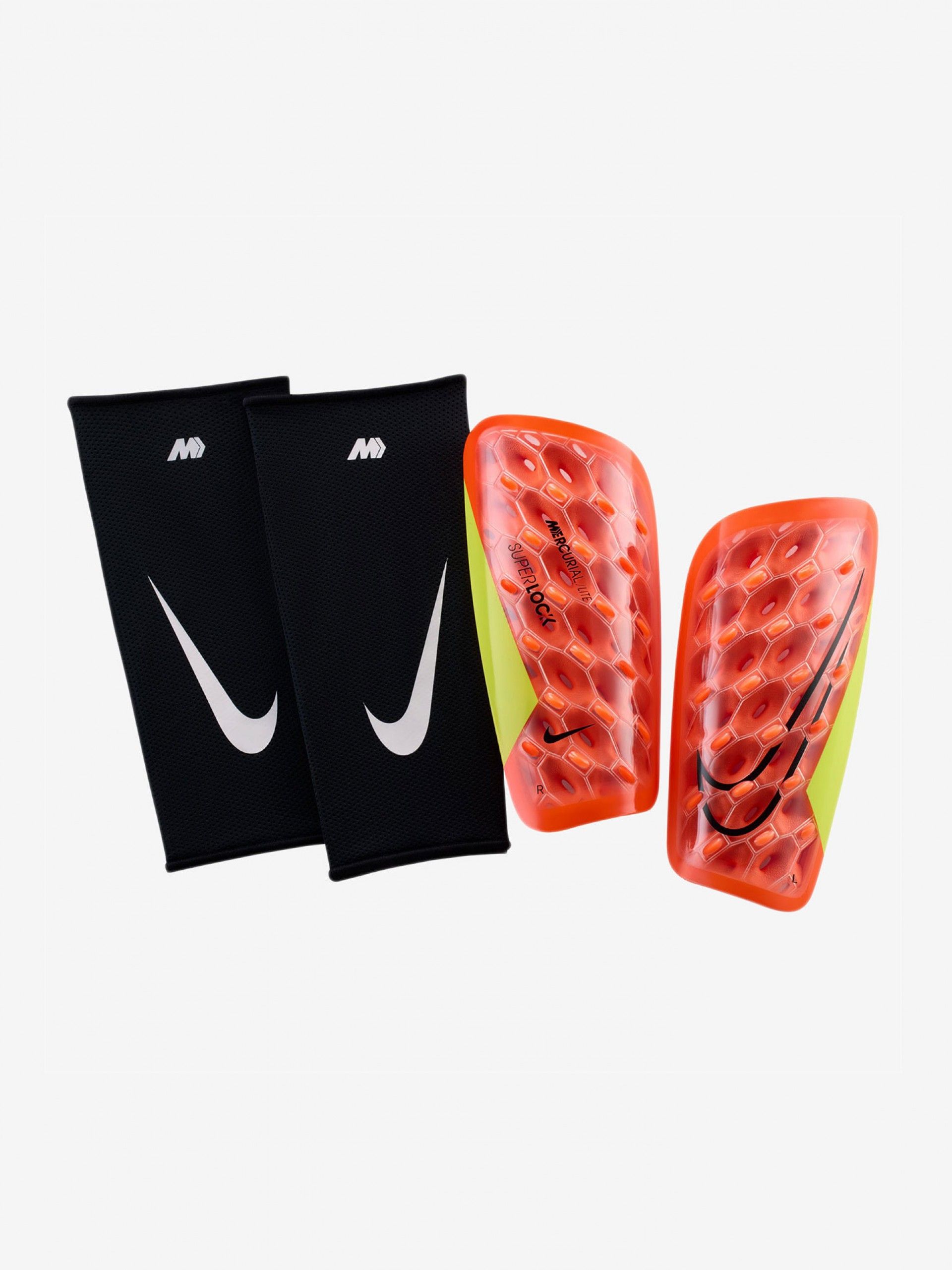 Caneleiras Nike Mercurial Lite Superlock Laranja