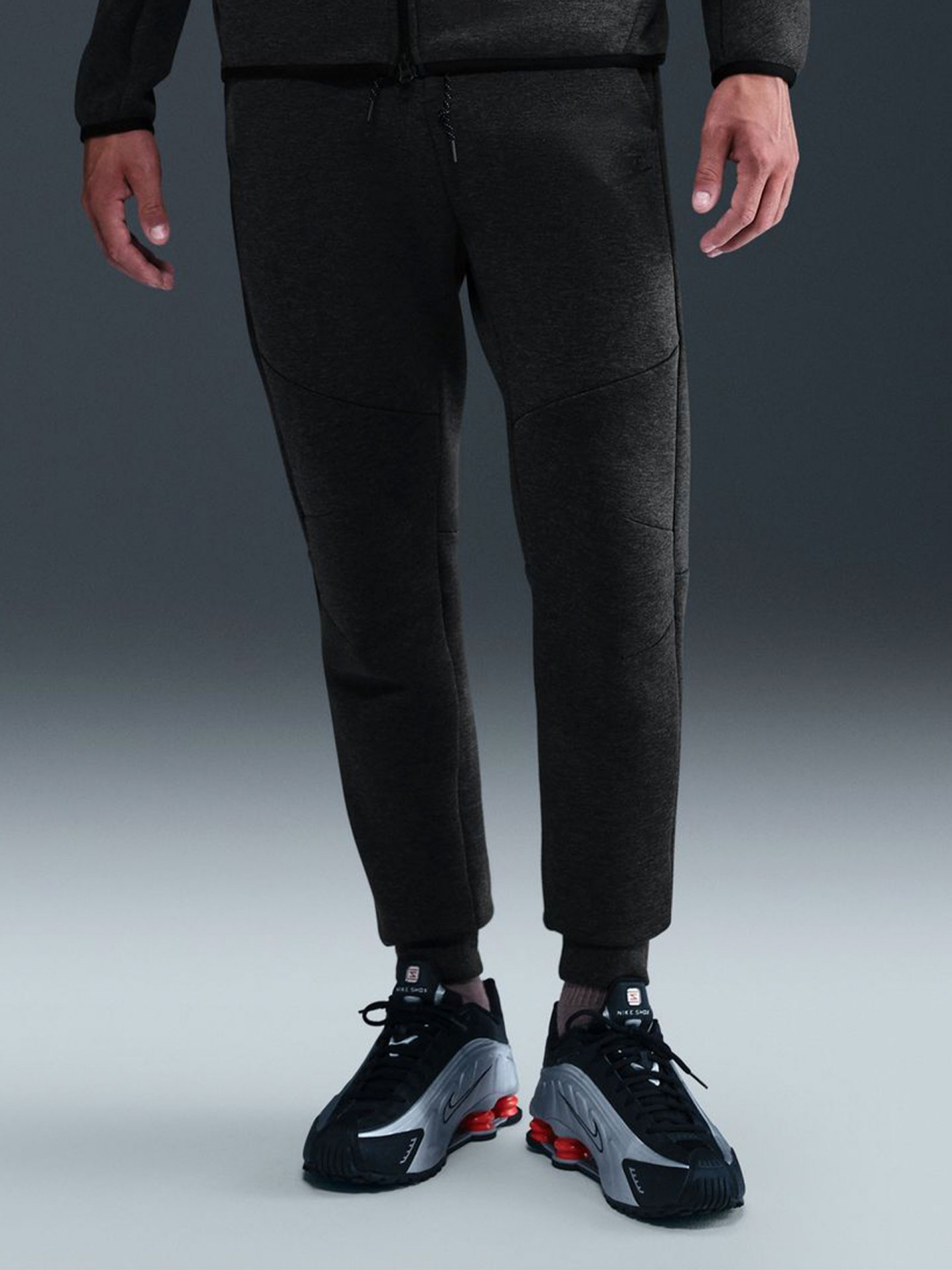 Pantalones Nike Tech Fleece Slim Fit Grises Para Hombre