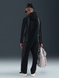 Nike Tech Fleece Colour-Block Open-Hem Black and Grey Trousers For Men