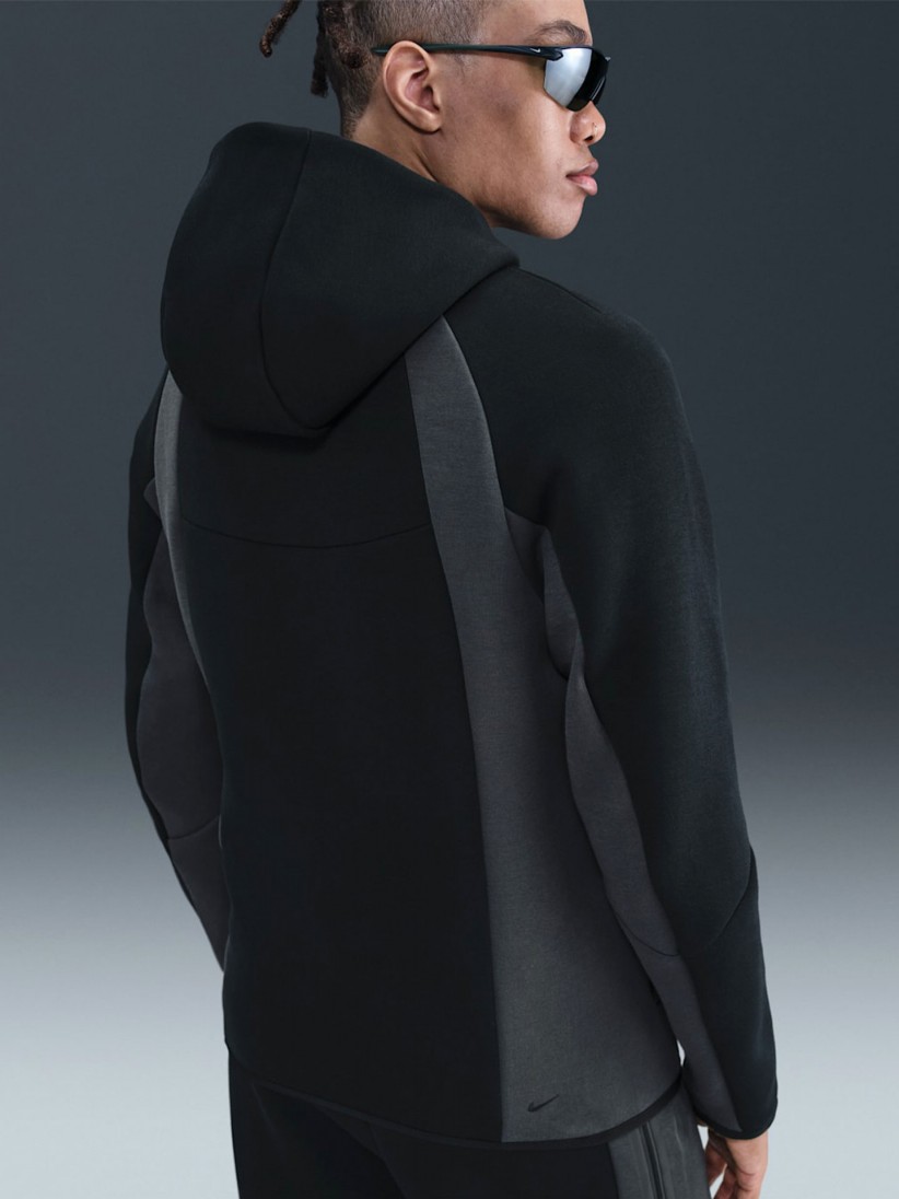 Chaqueta con Capucha Nike Tech Fleece Windrunner Negra Para Hombre