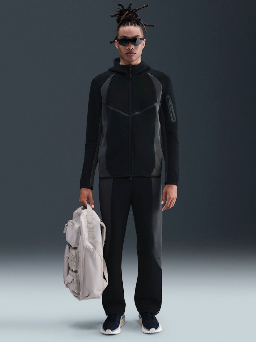 Chaqueta con Capucha Nike Tech Fleece Windrunner Negra Para Hombre