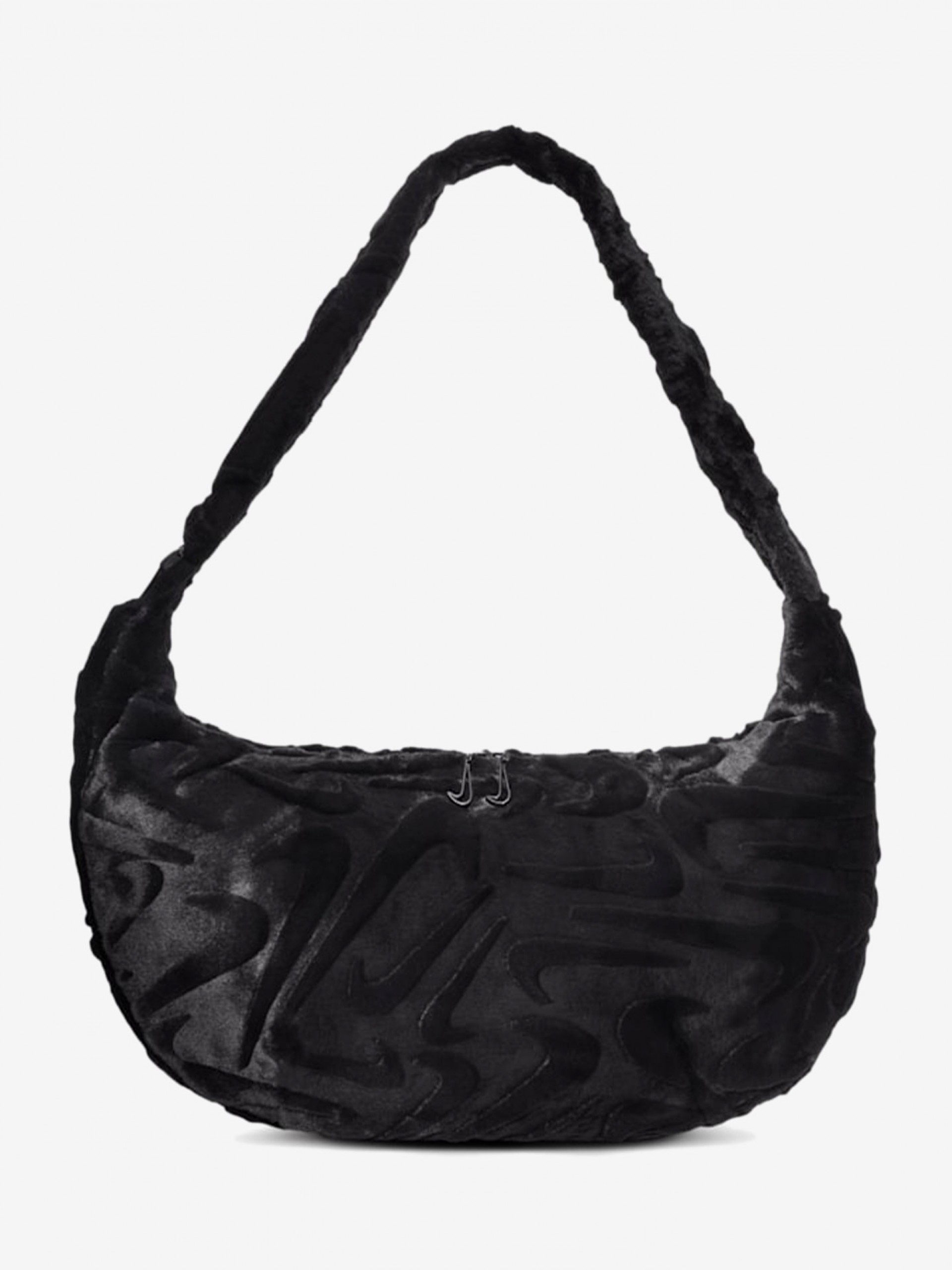 Nike Sportswear Synthetic Fur 19L Black Tote For Women