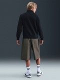 Camisola com Fecho Nike Sportswear Club Fleece Preta Para Homem