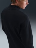 Camisola com Fecho Nike Sportswear Club Fleece Preta Para Homem