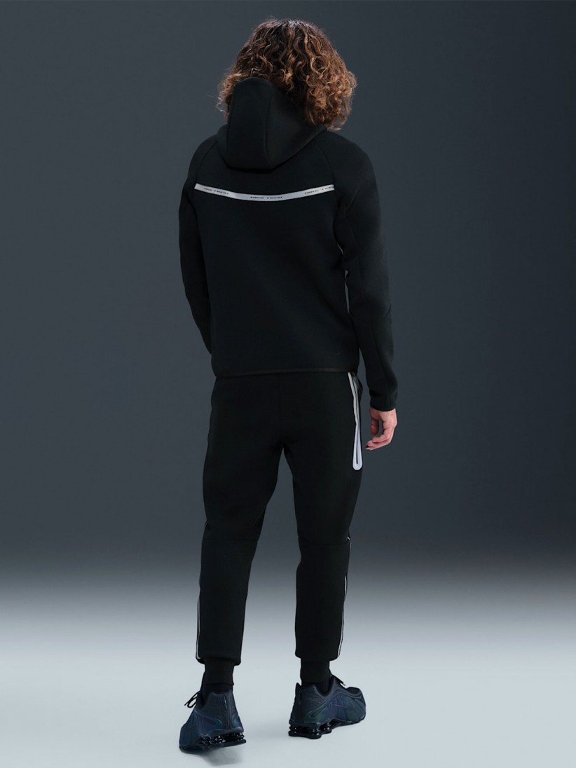 Nike Tech Fleece Reflective Black Trousers For Men