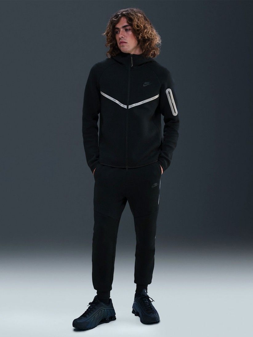 Pantalones Nike Tech Fleece Reflective Negros Para Hombre Pantalones Nike Tech Fleece Reflective Negros Para Hombre