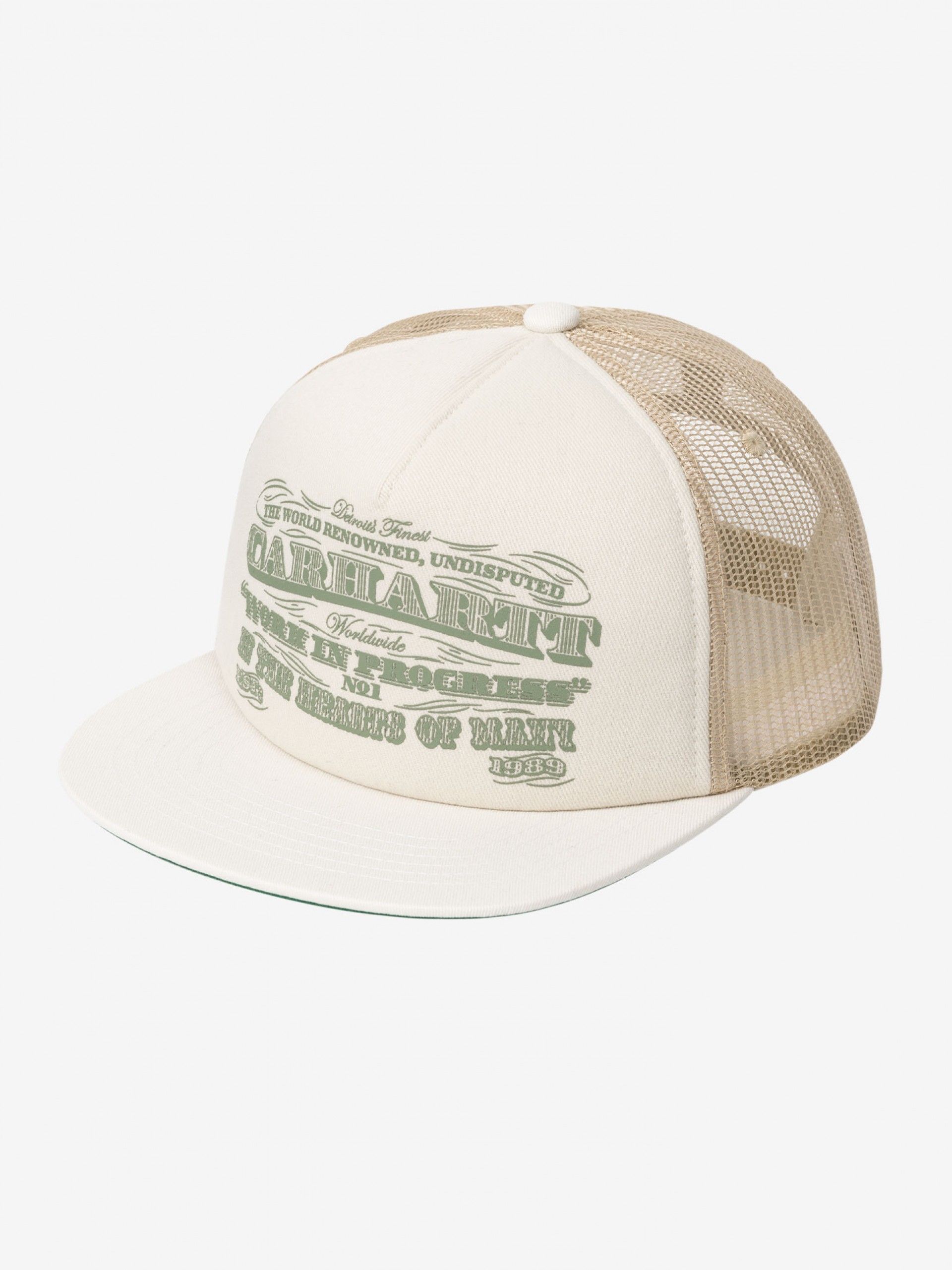 Gorra Carhartt WIP 3 One 3 Trucker Blanca y Beige