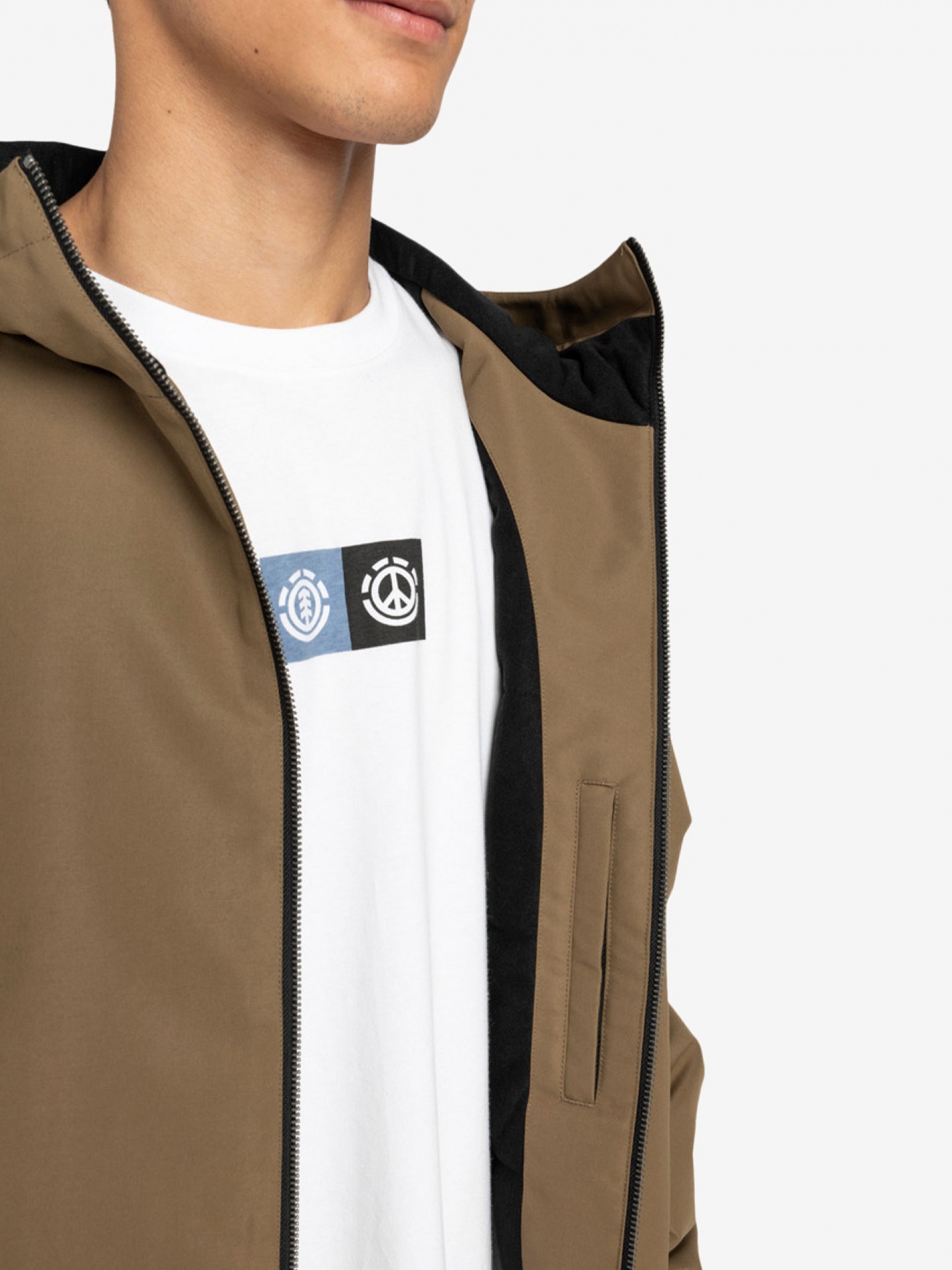 Chaqueta con Capucha Element Dulcey Caqui