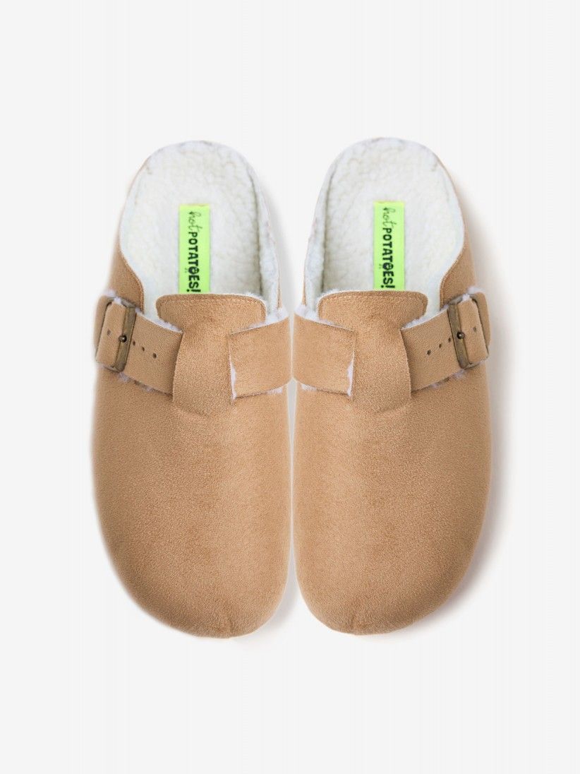 Hot Potatoes Kalkaska Beige Slippers For Men