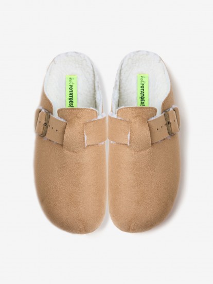 Hot Potatoes Kalkaska Beige Slippers For Men