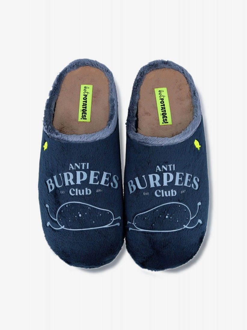 Hot Potatoes Trimont Blue Slippers For Men