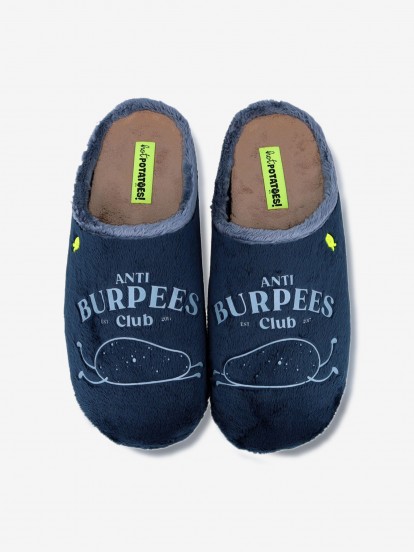 Hot Potatoes Trimont Blue Slippers For Men