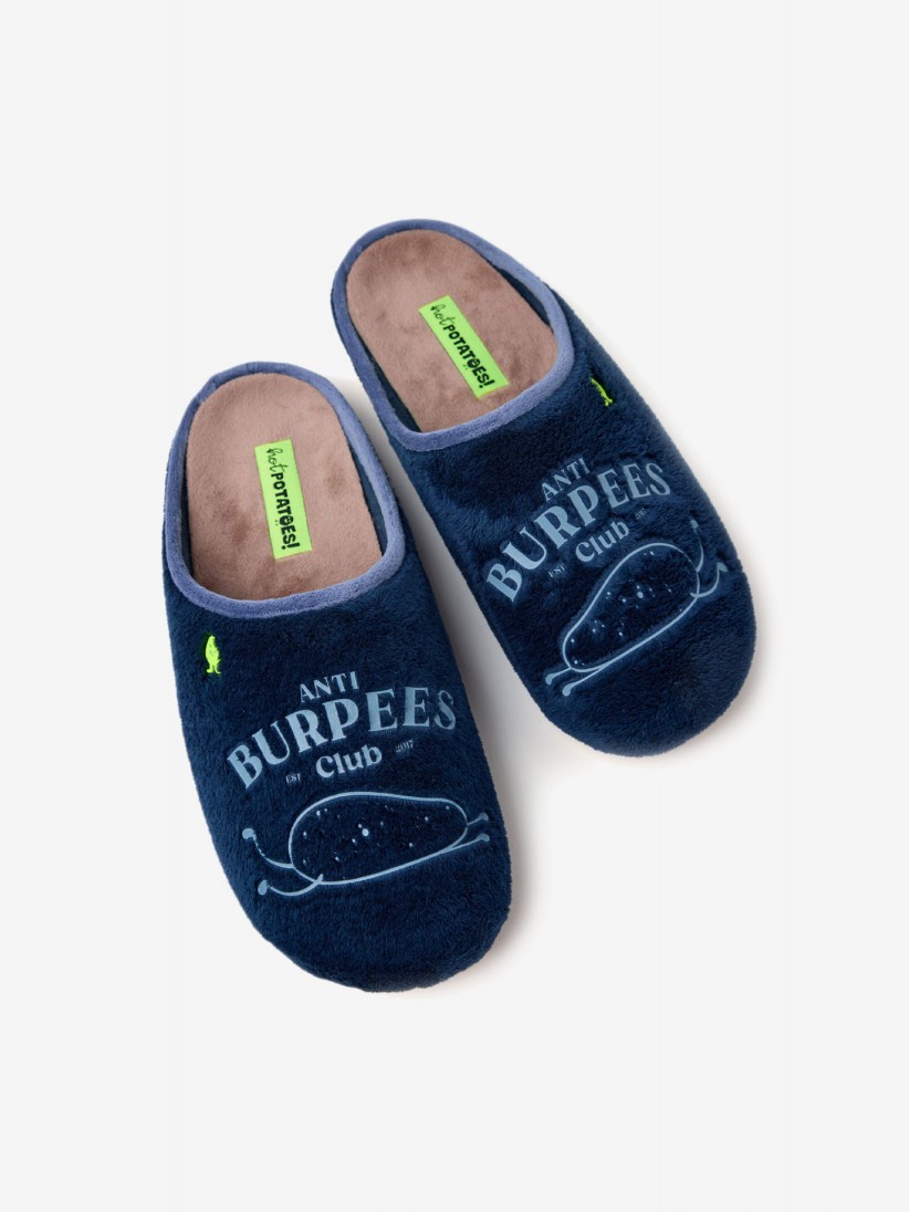 Hot Potatoes Trimont Blue Slippers For Men