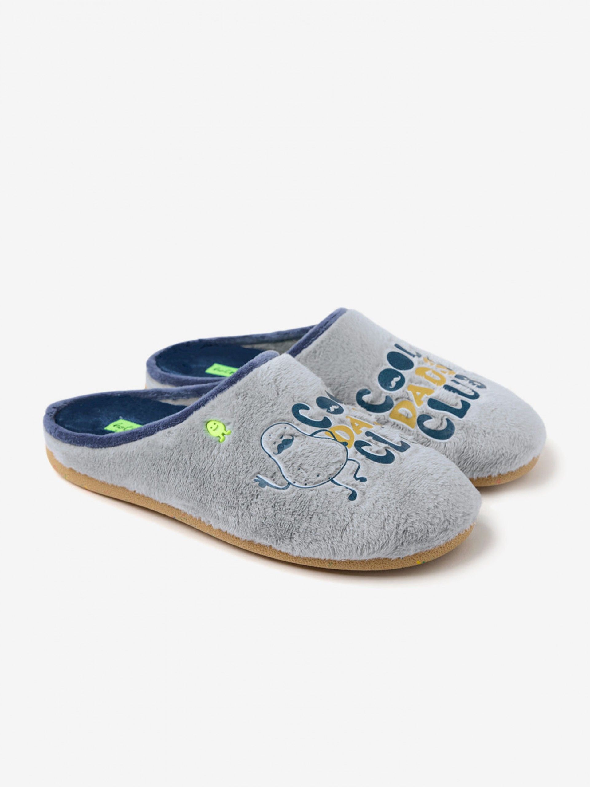 Hot Potatoes Perley Grey Slippers For Men