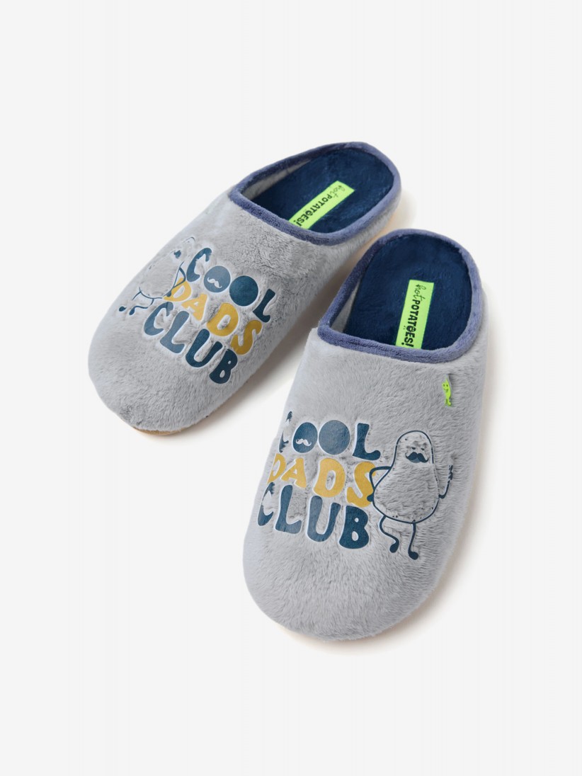 Hot Potatoes Perley Grey Slippers For Men