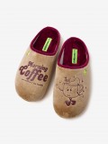 Hot Potatoes Pinckney Beige and Burgundy Slippers For Men